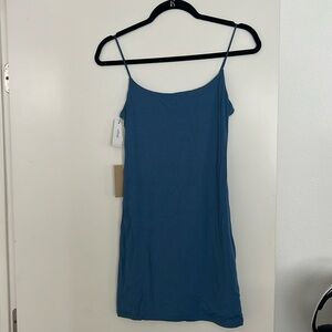 Aritzia Wilfred blue bodycon dress